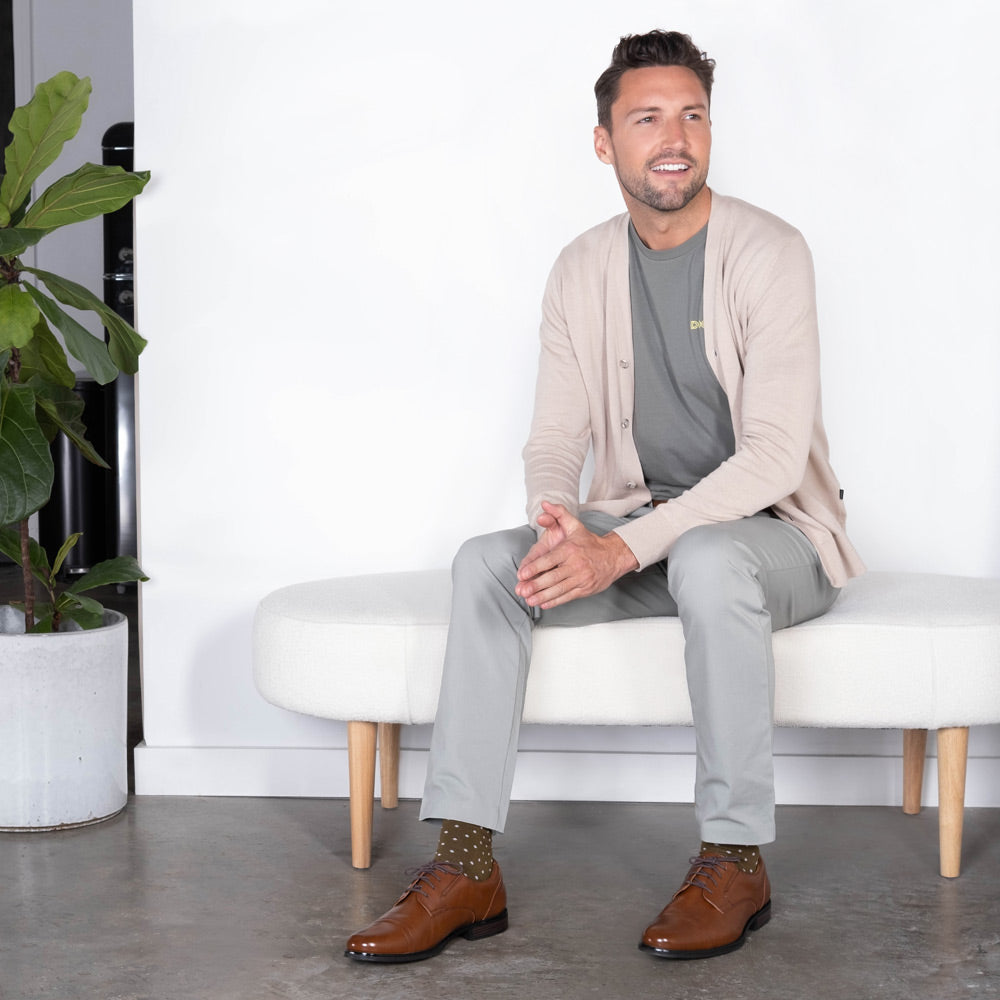 Black-Dockers Mens Garfield Dress Cap Toe Oxford Shoe