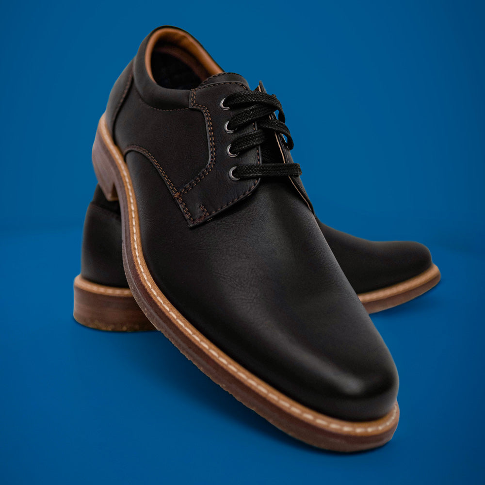 Dark Tan-Dockers Mens Handel Dress Casual Lace Up Oxford Shoe