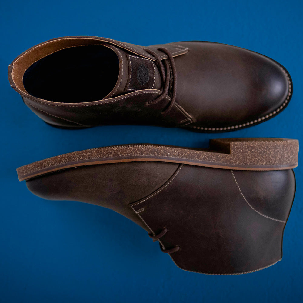 Dark Brown-Dockers Mens Nigel Dress Casual Lace Up Ankle Boots