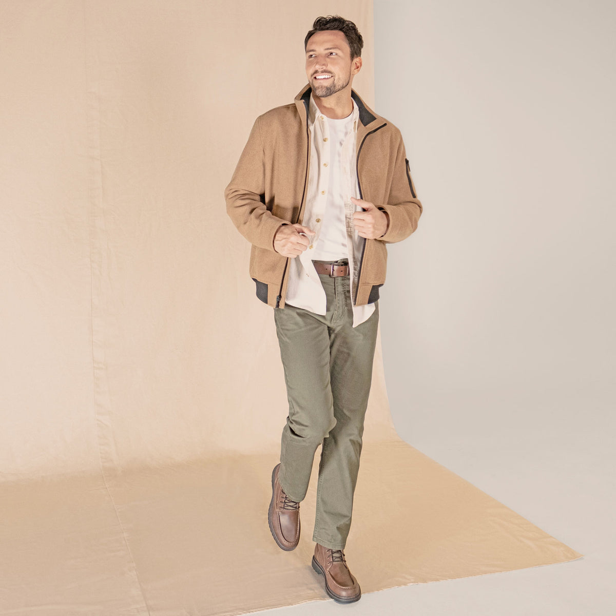 Briar-Dockers Mens Rockford Rugged Casual Classic Moc Toe Boot