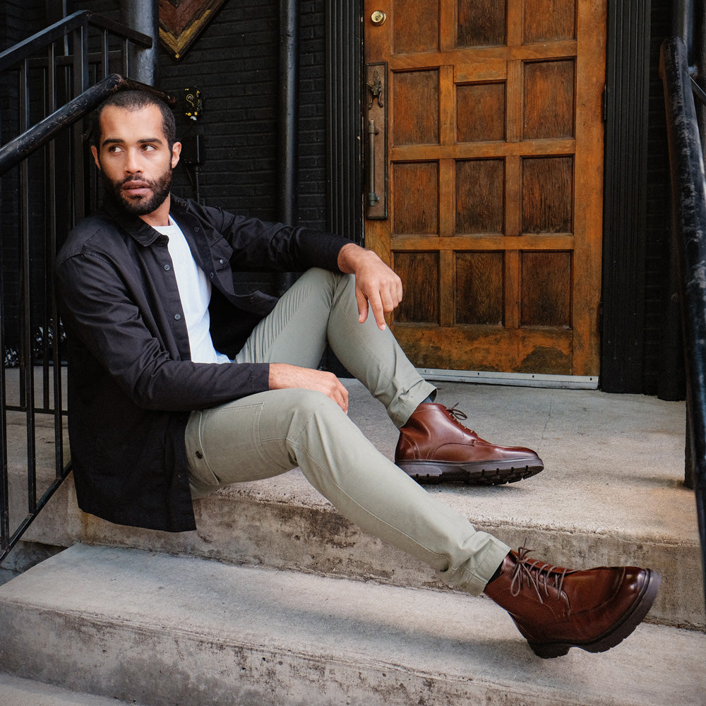 Mahogany-Dockers Mens Tollcross Rugged Dress Casual Lace Up Boot