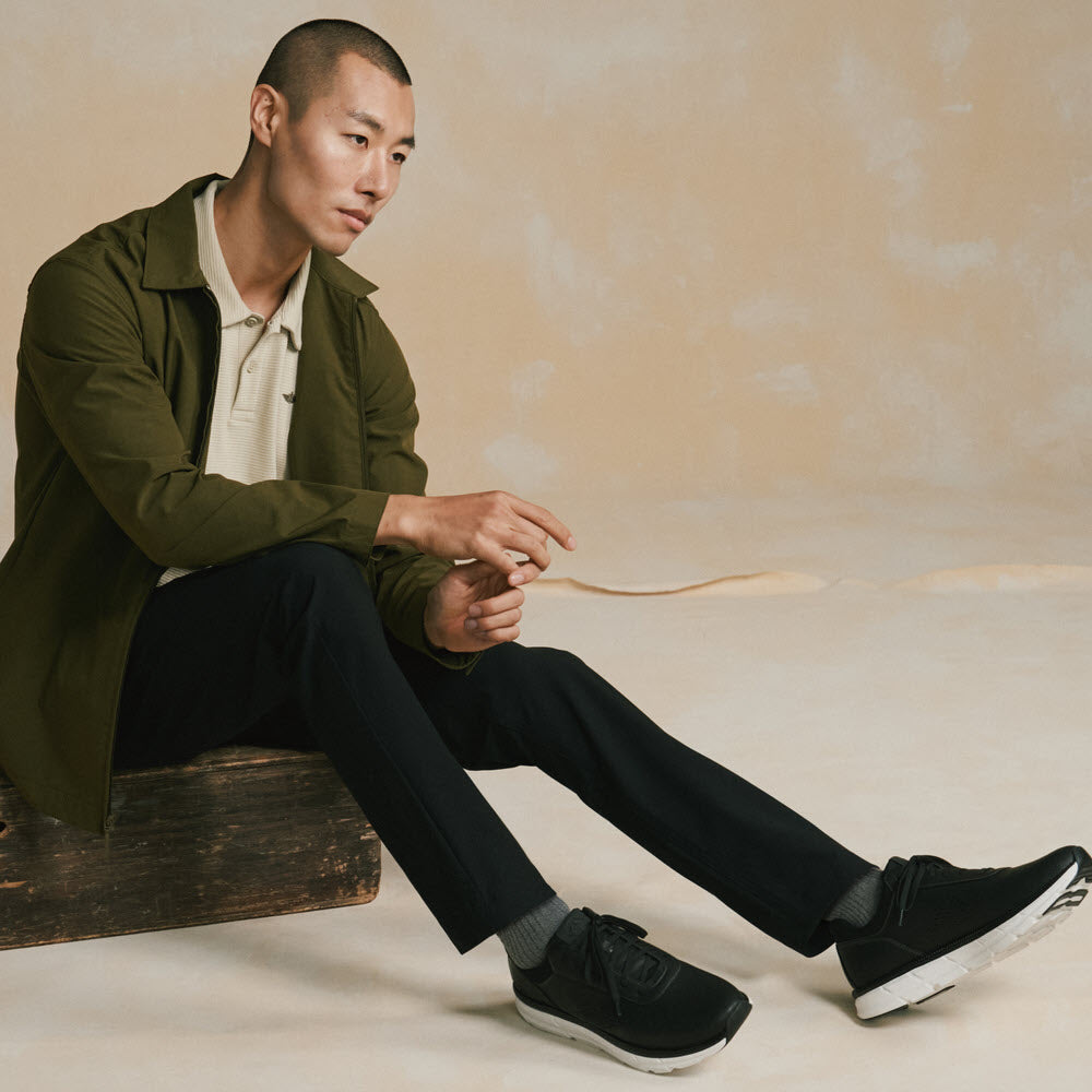 Black-Dockers Mens GO-2 Dress Casual Lace Up Sneaker Shoe