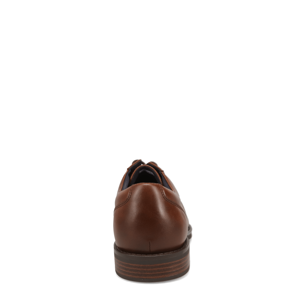Cognac-JARMAN Mens Barclay Polished Cap Toe Dress Shoe