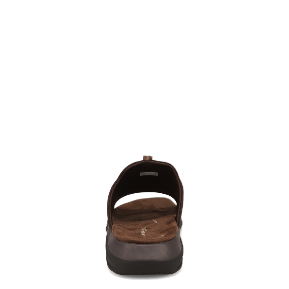 Dark Tan-JARMAN Mens Baskin Casual Open Toe Slide Sandal