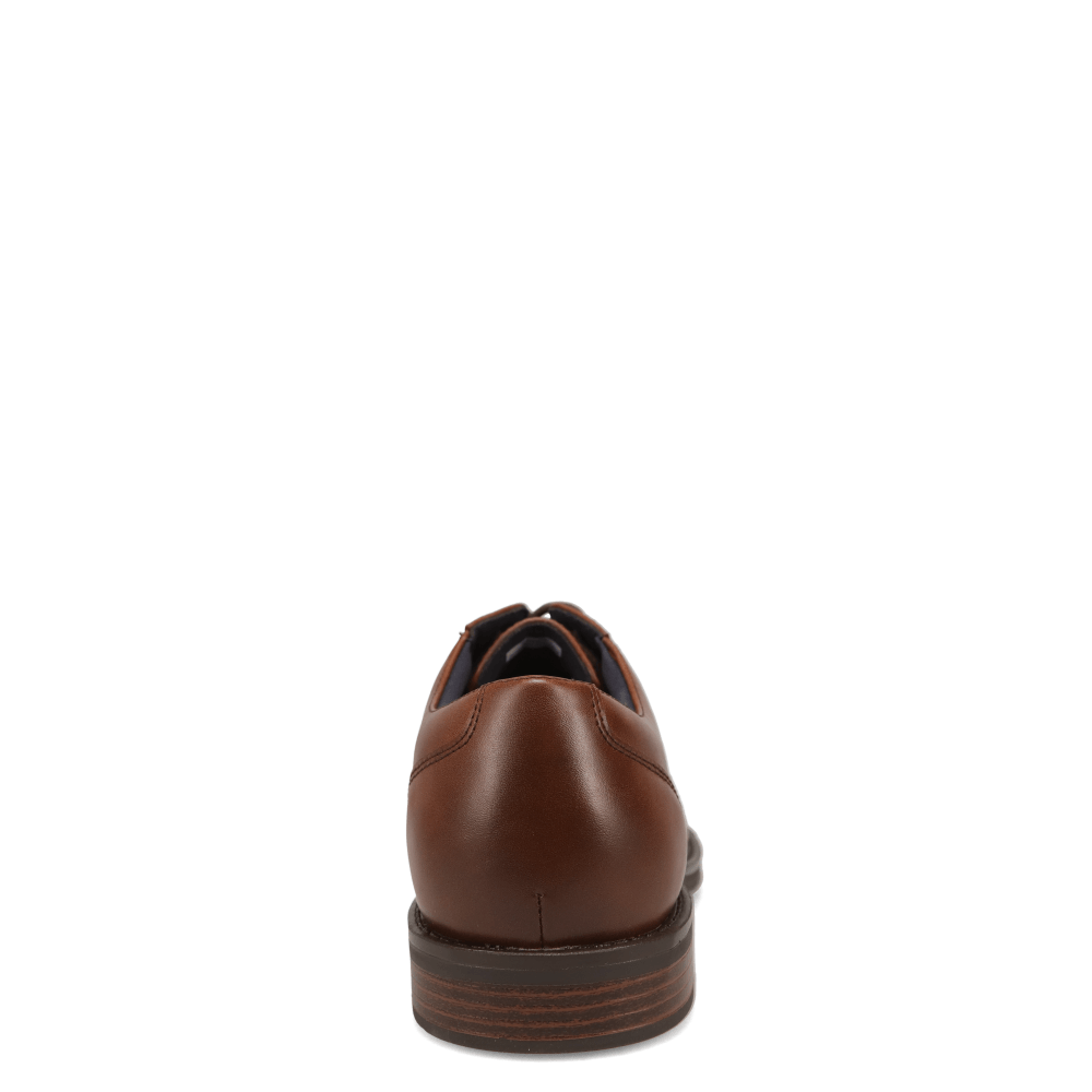 Cognac-JARMAN Mens Bourne Polished Lace-up Oxford Dress Shoe