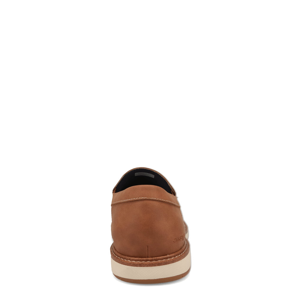 Dark Tan-JARMAN Mens Harris Casual Slip On Loafer Shoe