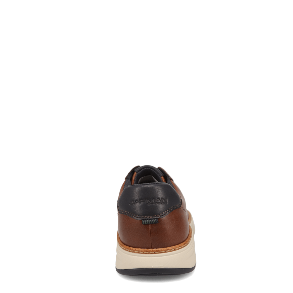 Cognac-JARMAN Mens Newell Casual Lace Up Sneaker