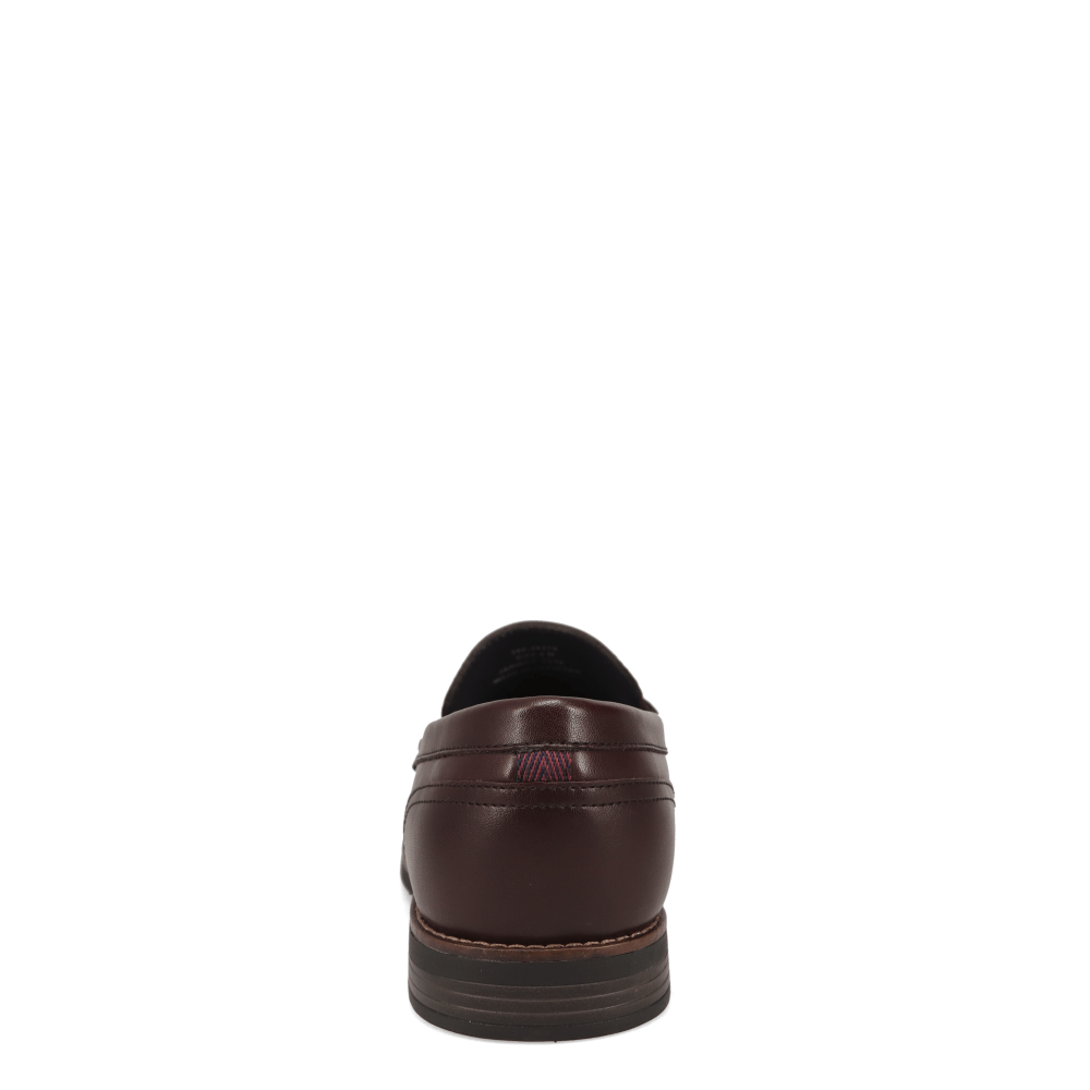 Burgundy-JARMAN Mens Percival Slip-On Dress Penny Loafer Shoe