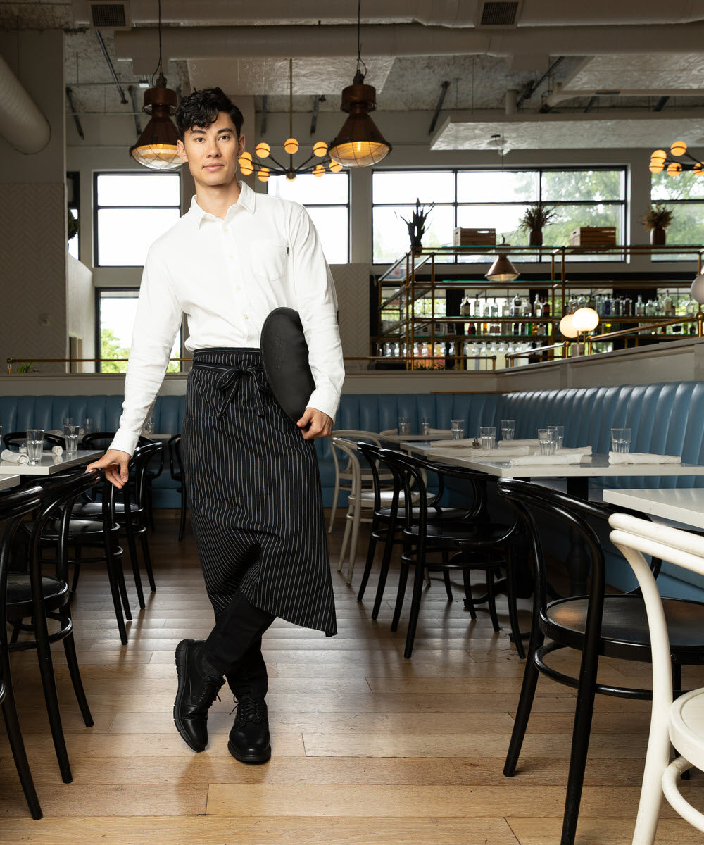 Black-Dockers Mens Trine Slip Resistant Work Casual Oxford Shoe