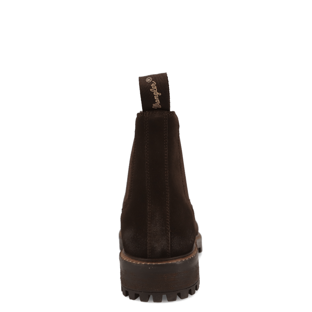 Dark Brown-WRANGLER Mens Jaxon Leather Chelsea Boot