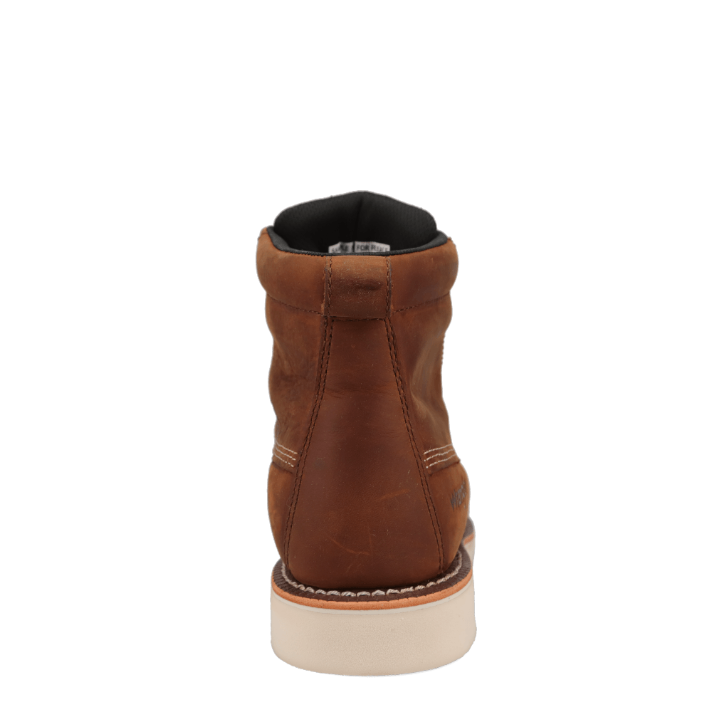 Saddle Tan-WRANGLER Mens Thatcher Waterproof Lace-up Wedge Work Boot