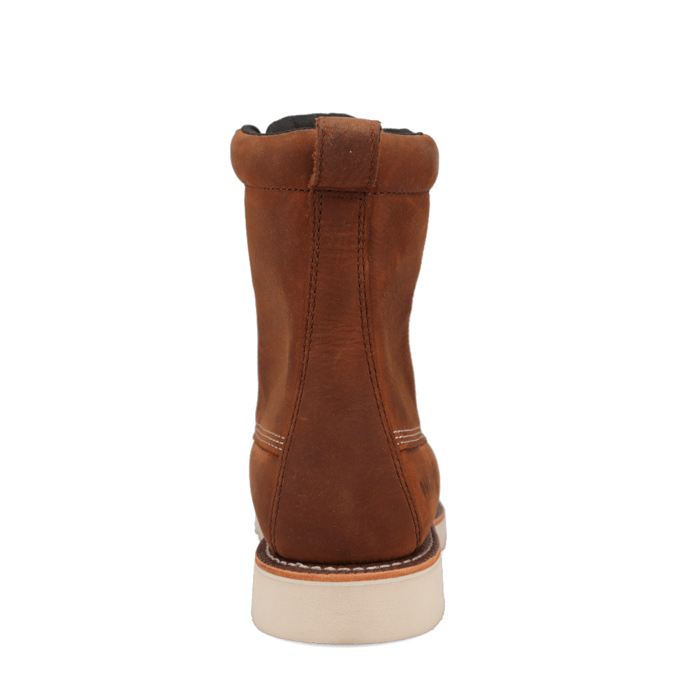 Saddle Tan-WRANGLER Mens Tyrell Steel-Toe Waterproof Wedge Work Boot