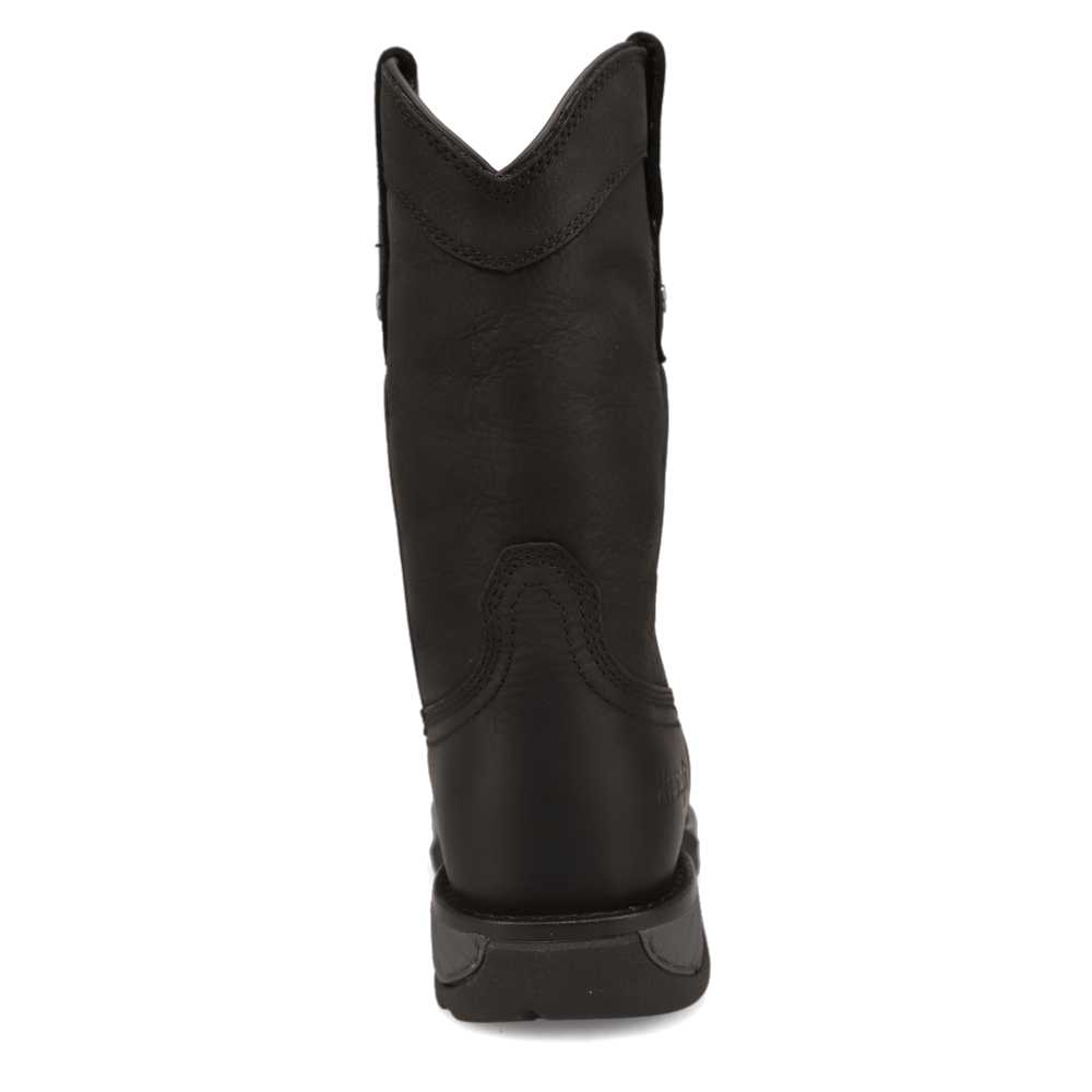 Black-WRANGLER Womens Sammie Steel-Toe Square-Toe Work Boot