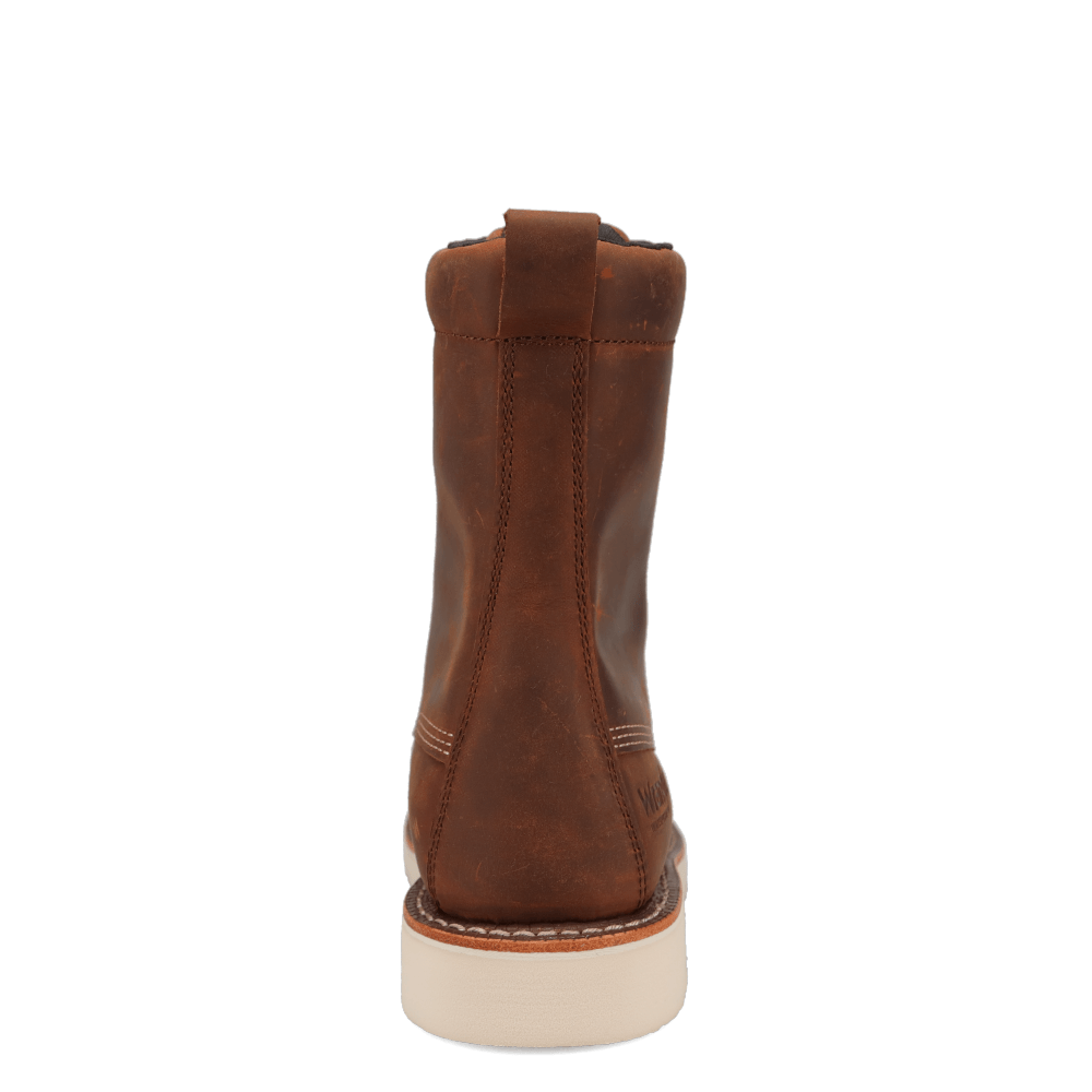Saddle Tan-WRANGLER Womens Toni Steel-Toe Waterproof Wedge Work Boot